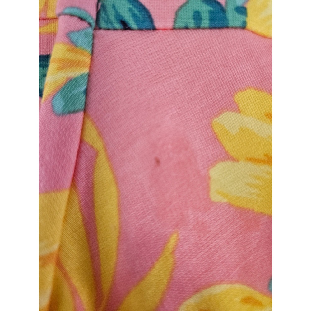 Girls Children's Place Floral Sundress Pink Yellow Off Shoulder L 10/12 - Picture 4 of 9